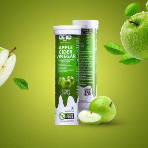 Apple Cider Vinegar Green Apple Flavoured Effervescent Tabs