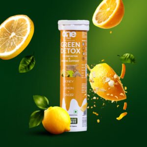 Green Detox Honey, Lemon & Ginger Flavoured Effervescent Tabs