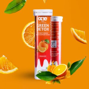 Green Detox Orange Flavoured Effervescent Tabs