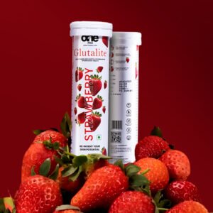 Glutathione 600mg & Vitamin C 40mg Strawberry Flavoured Effervescent Tabs