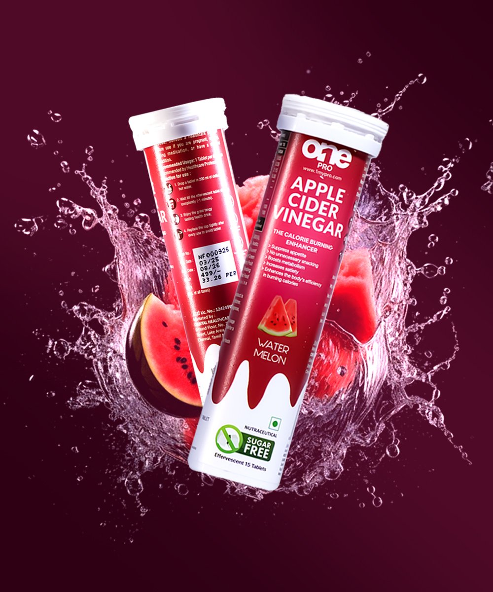 Apple Cider Vinegar Watermelon Flavoured Effervescent Tabs